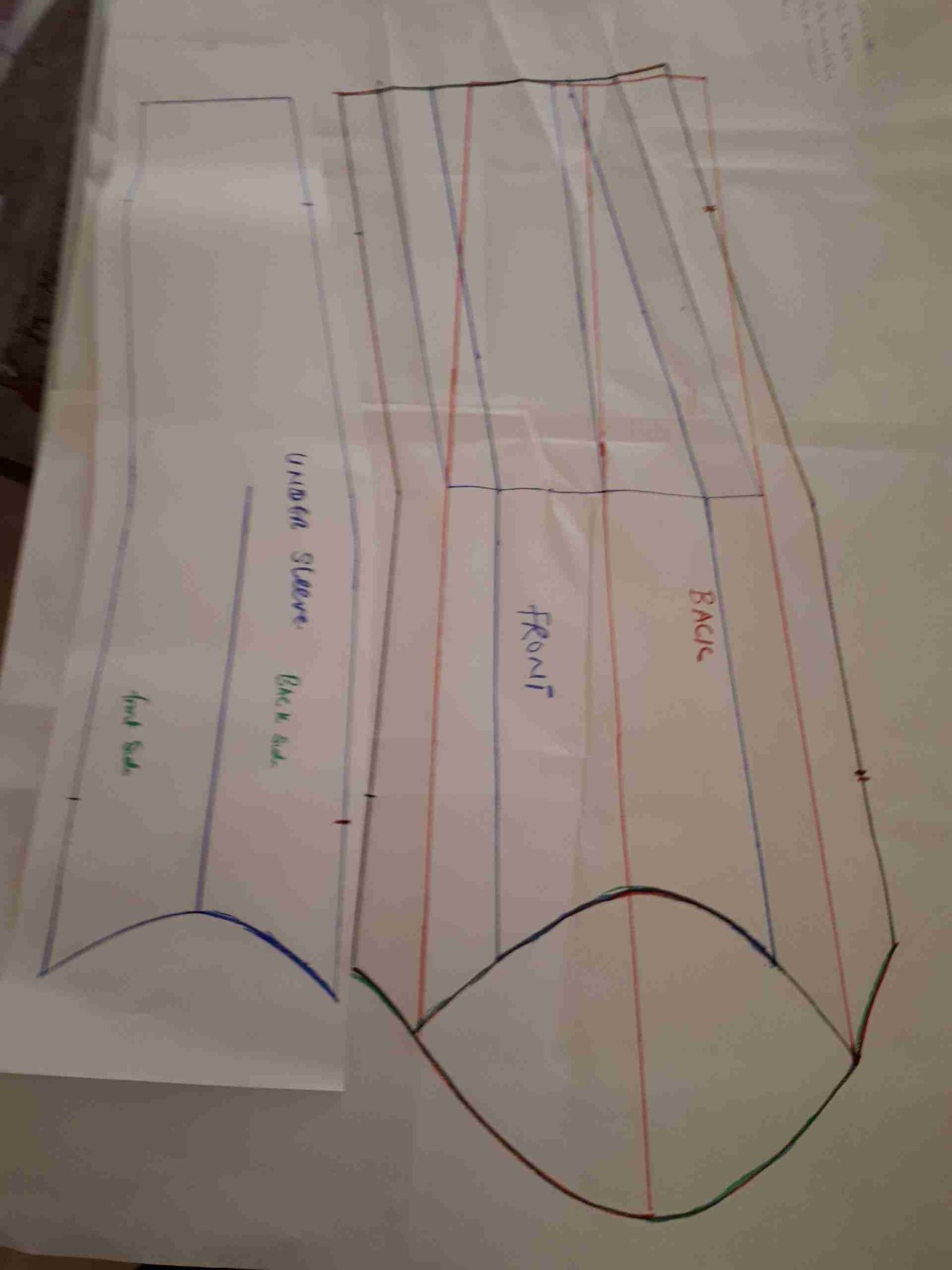 HOW TO DRAFT A TWO PIECE SLEEVE SEWING PATTERNS